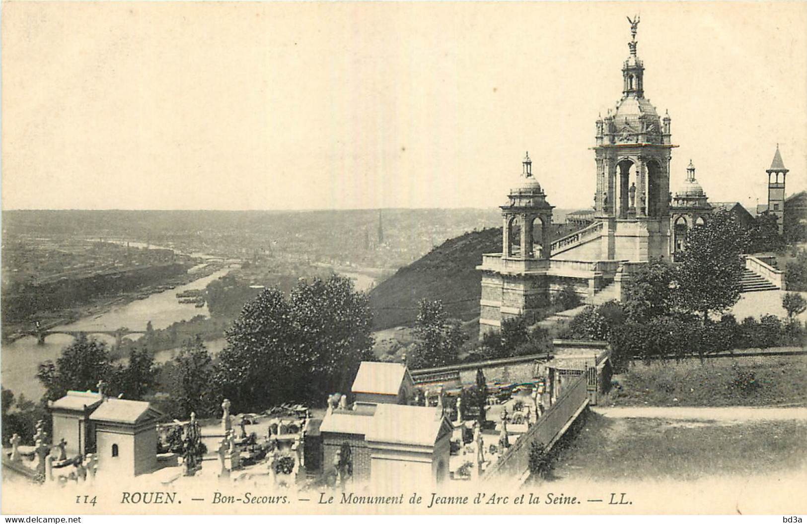76 - ROUEN - BONSECOURS - LE MONUMENT JEANNE D'ARC - Bonsecours