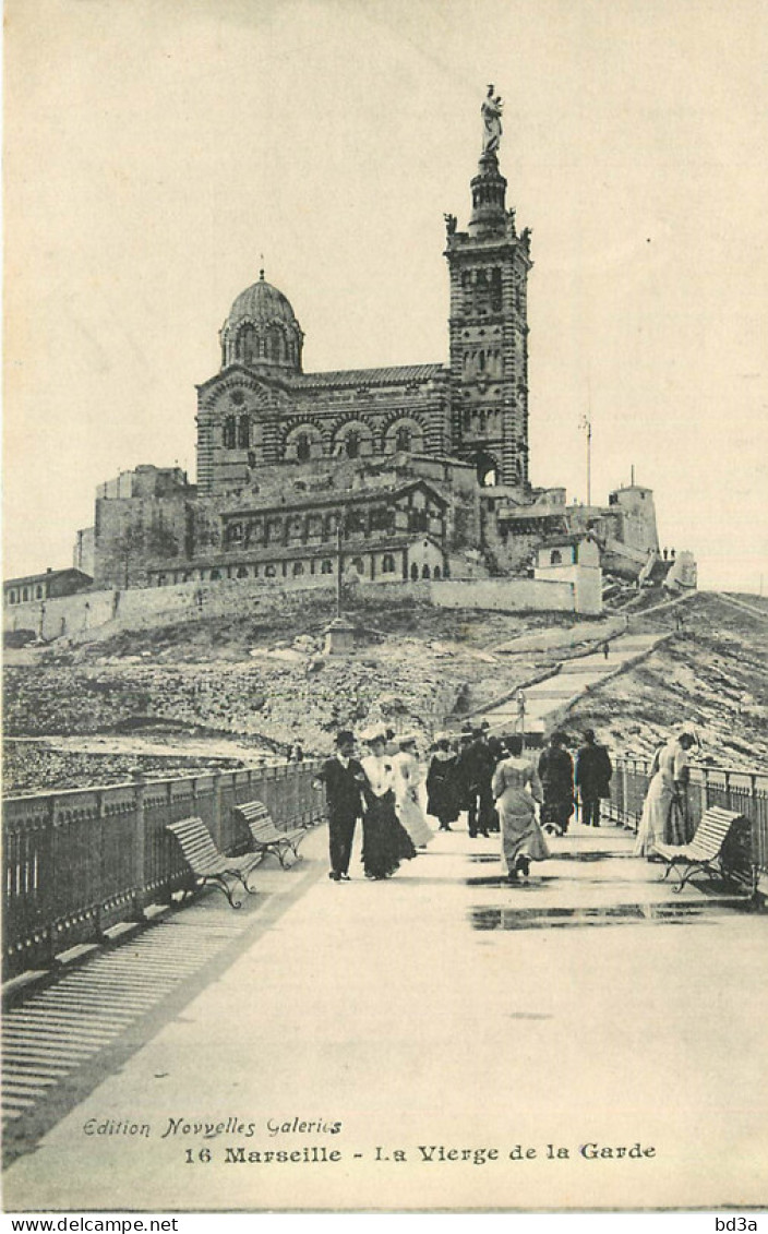 13 - MARSEILLE - NOTRE DAME DE LA GARDE - Notre-Dame De La Garde, Aufzug Und Marienfigur