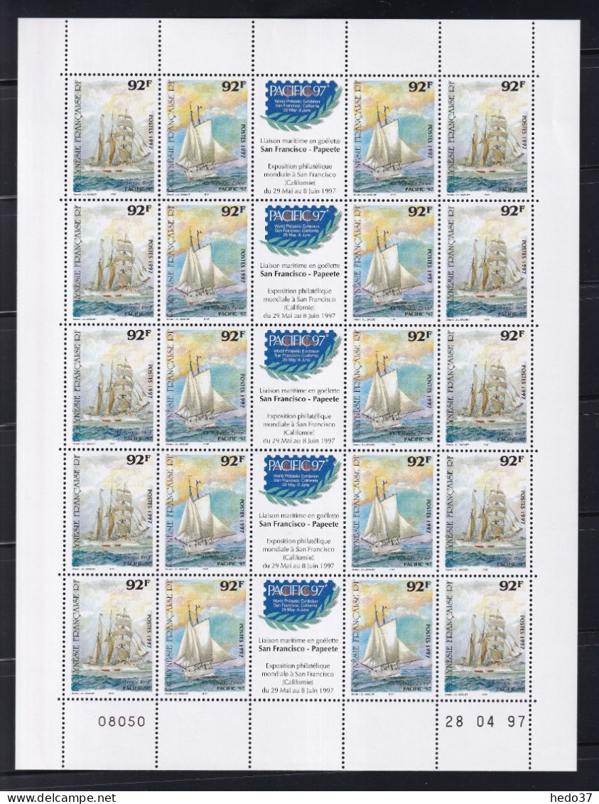 Polynésie N°531/532 - Feuille - Neufs ** Sans Charnière - TB - Unused Stamps