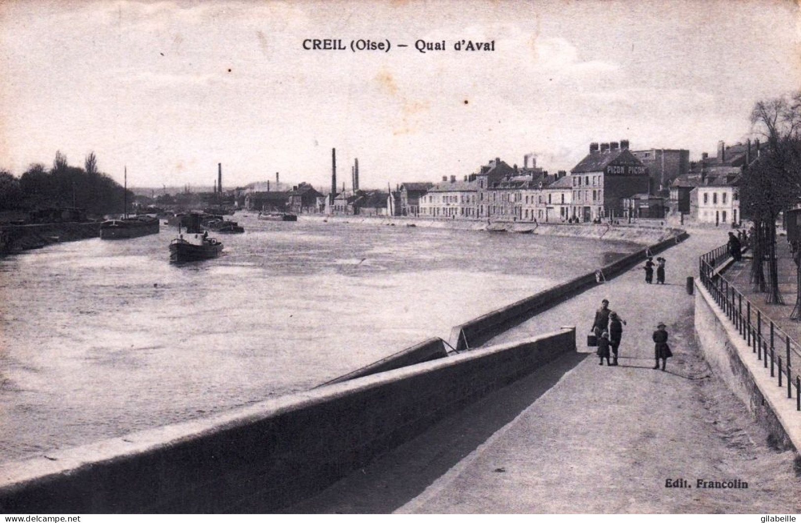 60 - Oise -  CREIL - Quai D Aval - Creil