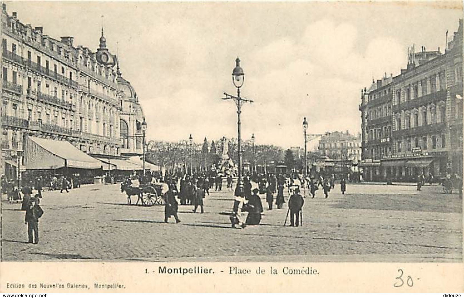 34 - Montpellier - Place De La Comédie - Animée - Carte Neuve - CPA - Voir Scans Recto-Verso - Montpellier