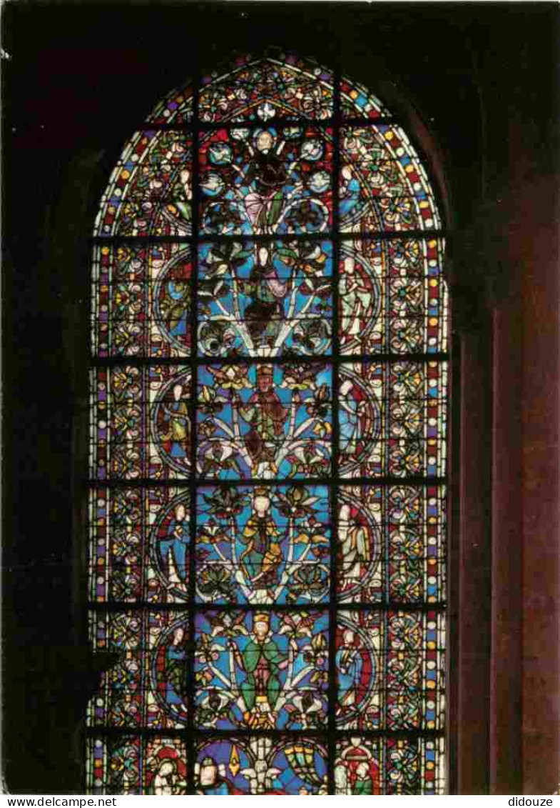 93 - Saint Denis - Intérieur De La Basilique - Vitrail De L'Arbre De Jessé - Art Vitraux Religieux - CPM - Voir Scans Re - Saint Denis