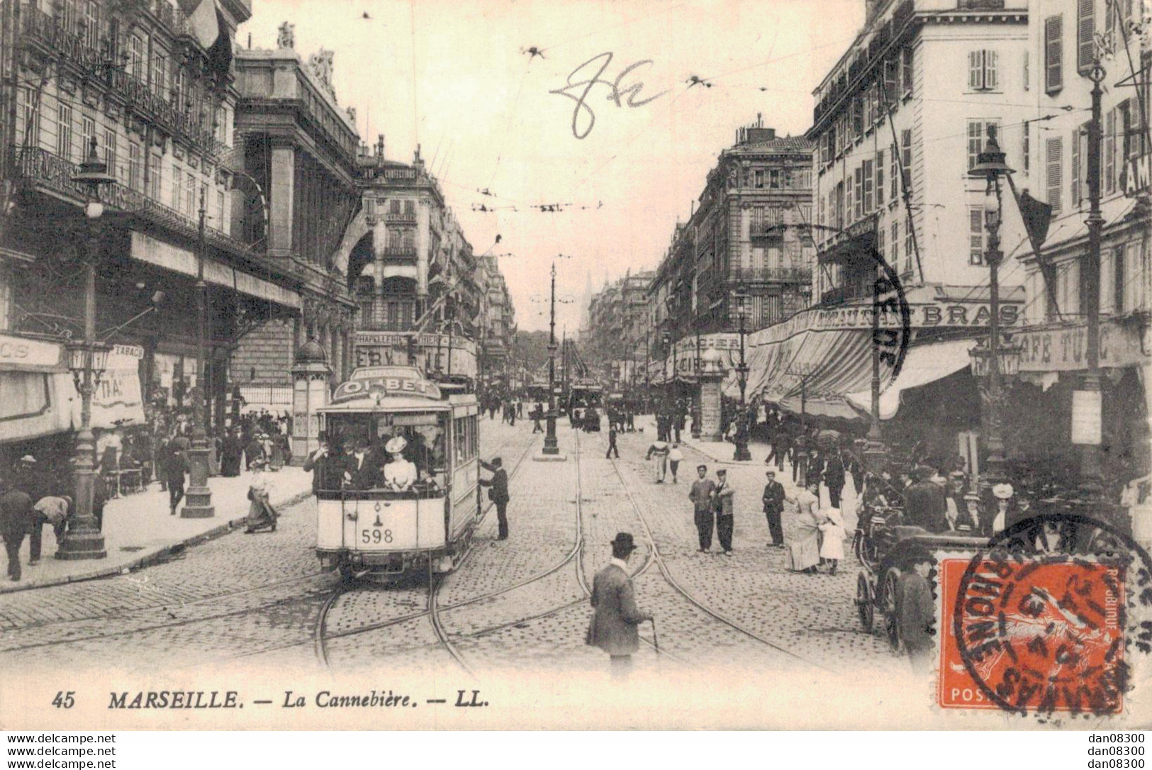 13 MARSEILLE LA CANNEBIERE - Canebière, Stadtzentrum