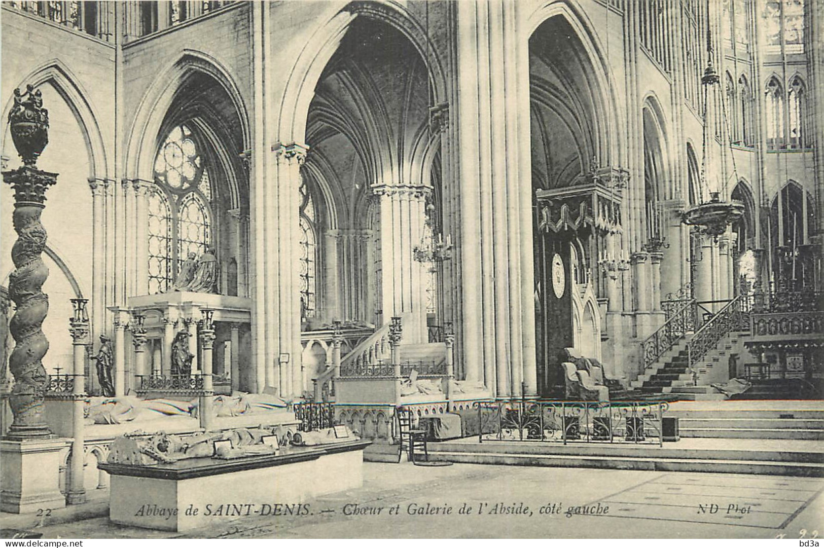 93 - ABBAYE DE SAINT DENIS CHŒUR ET GALERIE DE L'ABSIDE - Saint Denis