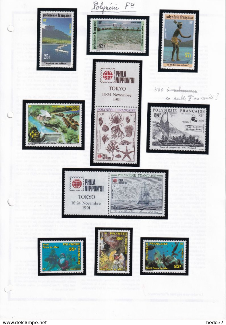 Polynésie - Collection 1991/2000 - Neufs ** Sans Charnière - Cote Yvert 865€ - TB - Collections, Lots & Series