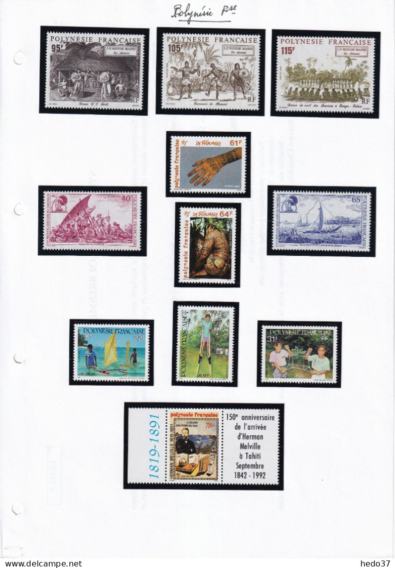 Polynésie - Collection 1991/2000 - Neufs ** Sans Charnière - Cote Yvert 865€ - TB - Collections, Lots & Séries