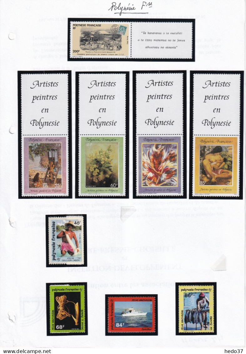 Polynésie - Collection 1991/2000 - Neufs ** Sans Charnière - Cote Yvert 865€ - TB - Verzamelingen & Reeksen