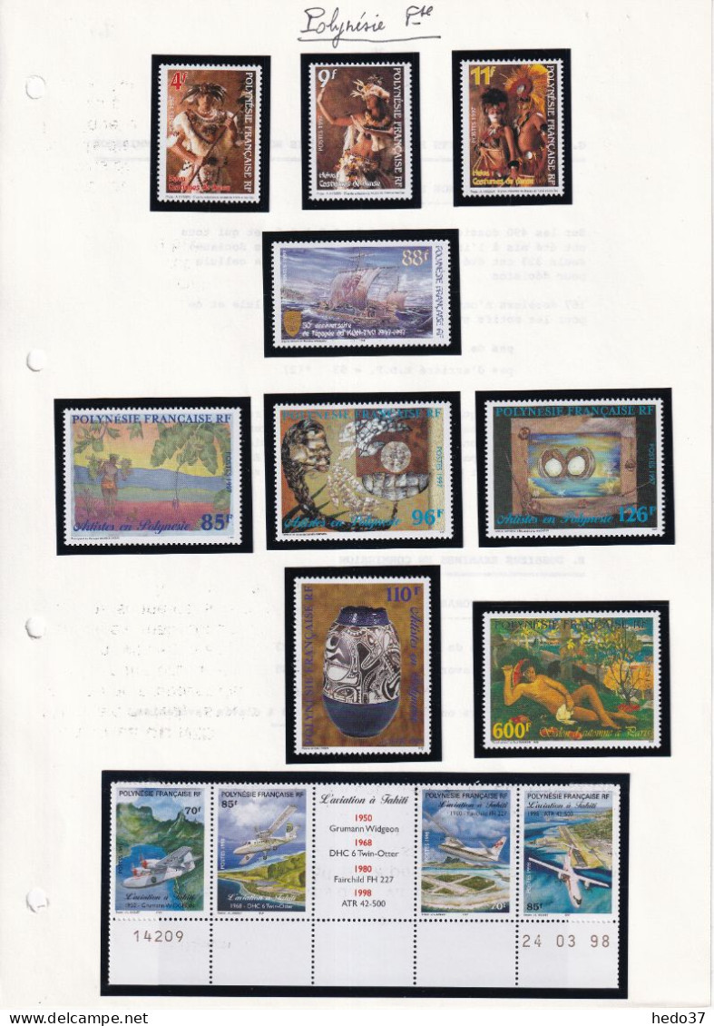 Polynésie - Collection 1991/2000 - Neufs ** sans charnière - Cote Yvert 865€ - TB
