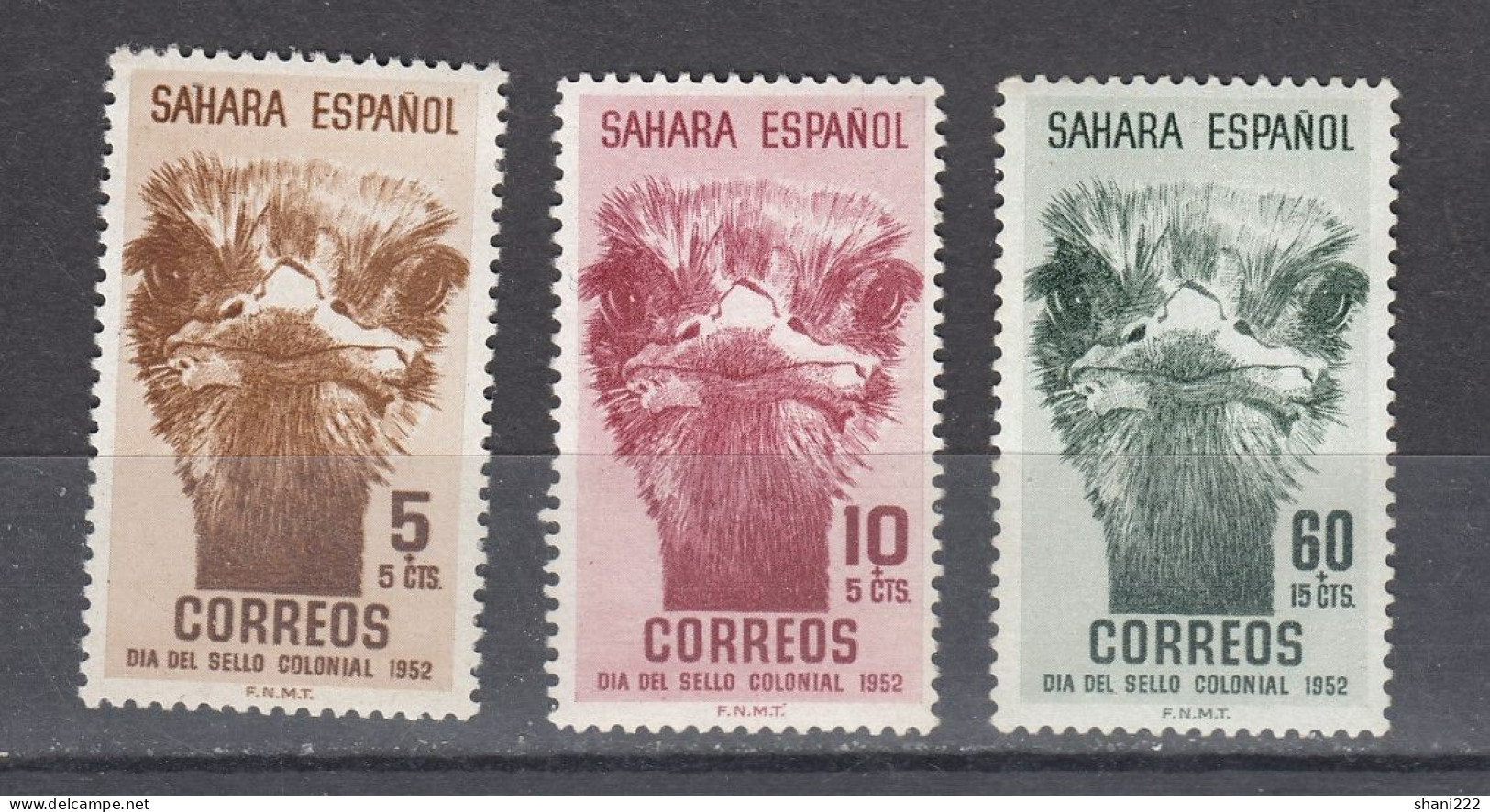 Spanish Sahara 1952 Stamp Day, Camels MNH Set (e-854) - Sahara Spagnolo