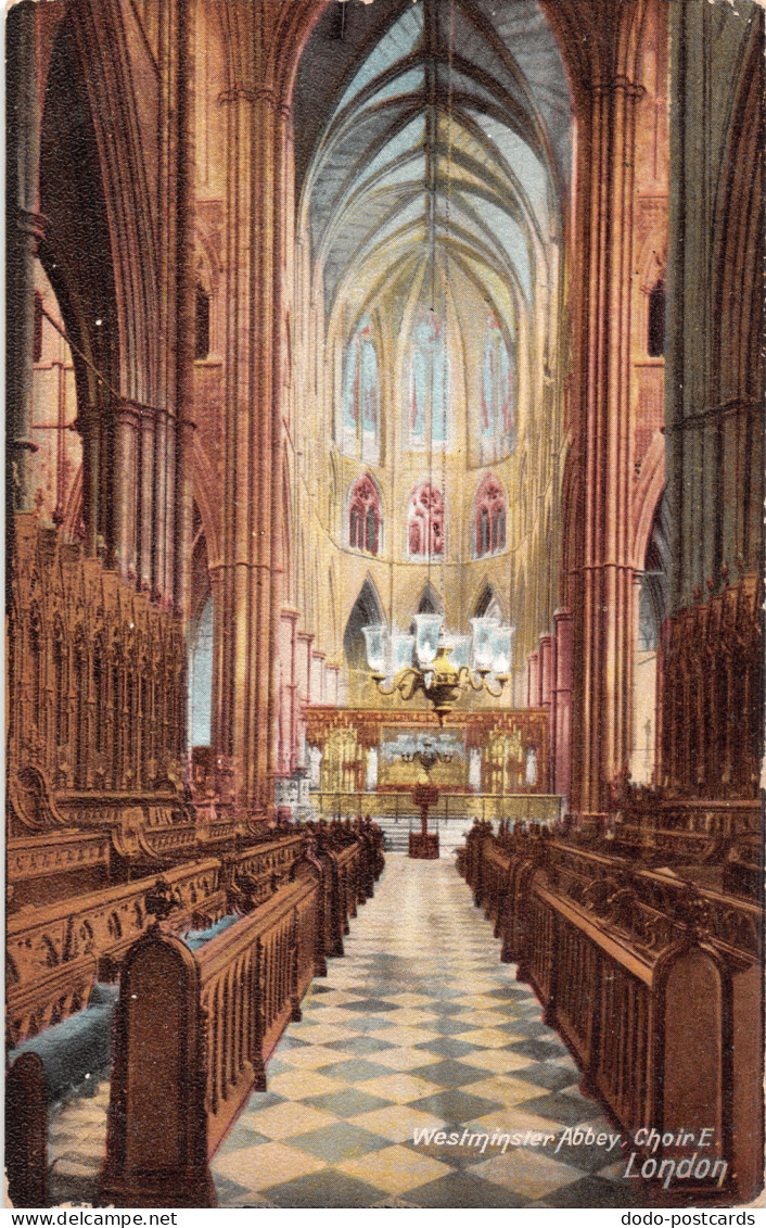 R335739 Westminster Abbey. Choir E. London. Gordon Smith. 1906 - Sonstige & Ohne Zuordnung