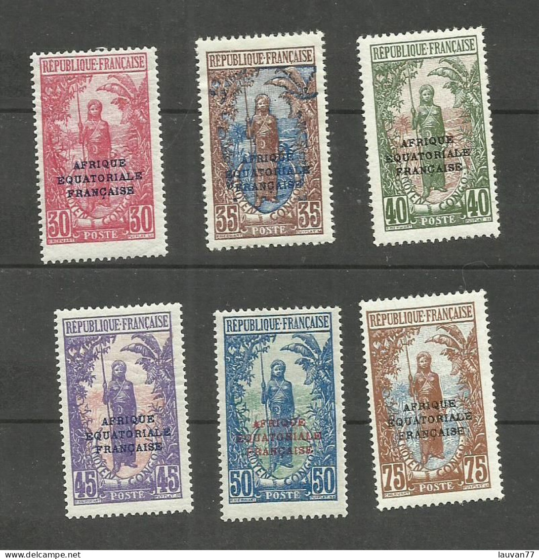 CONGO N°80 à 85 Neufs Avec Charnière* Cote 9€ - Unused Stamps