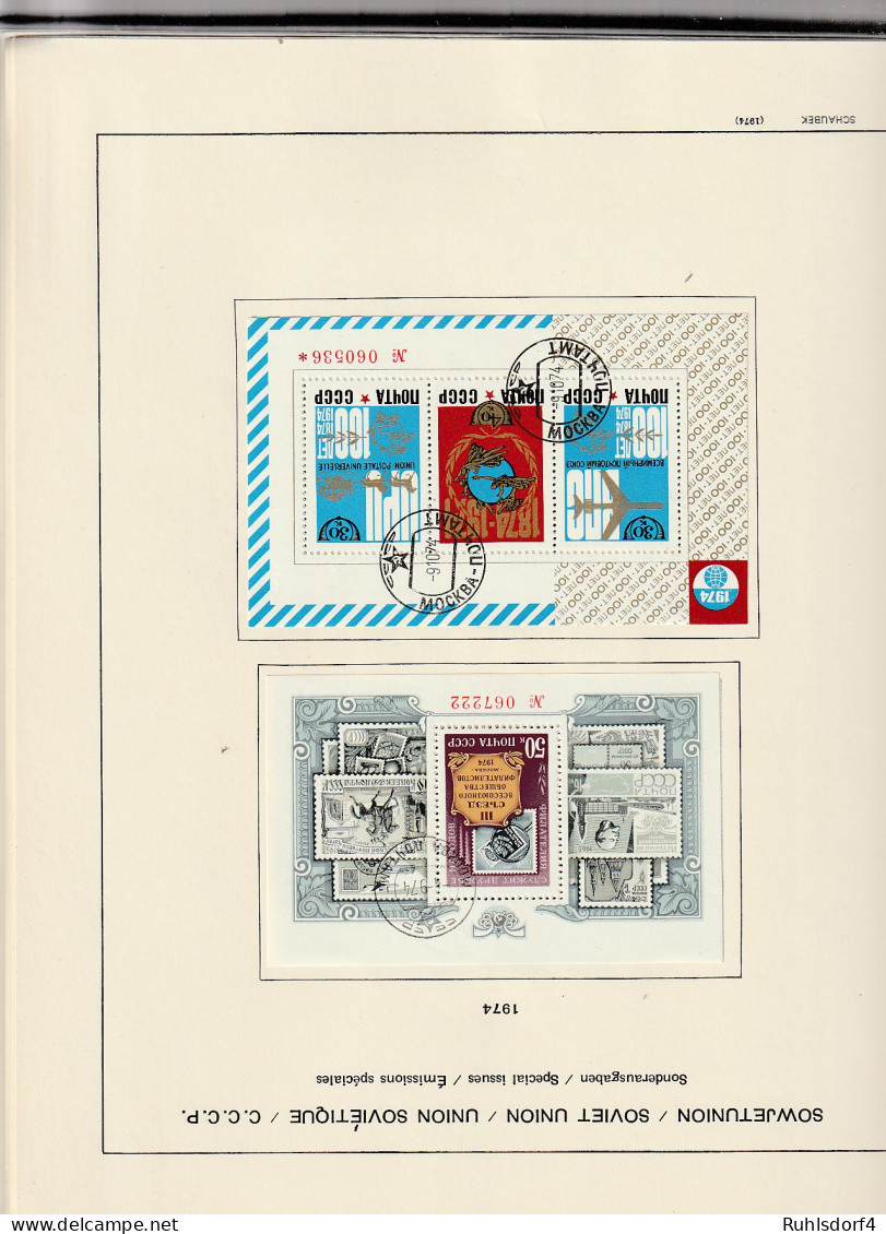 SU-Sammlung 1960-1991 komplett (außer Bl. 30 und 33) gestempelt