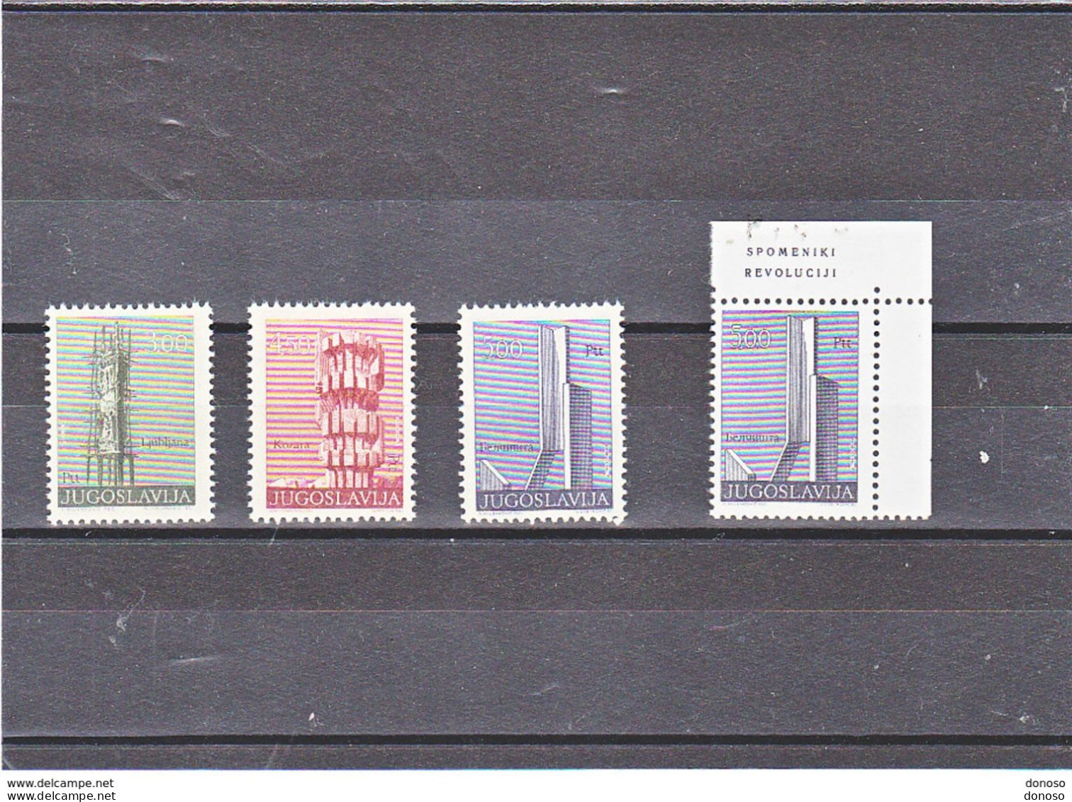 YOUGOSLAVIE 1975 MONUMENTS Yvert 1481-1483 +  1483a NEUF** MNH Cote 17 Euros - Unused Stamps
