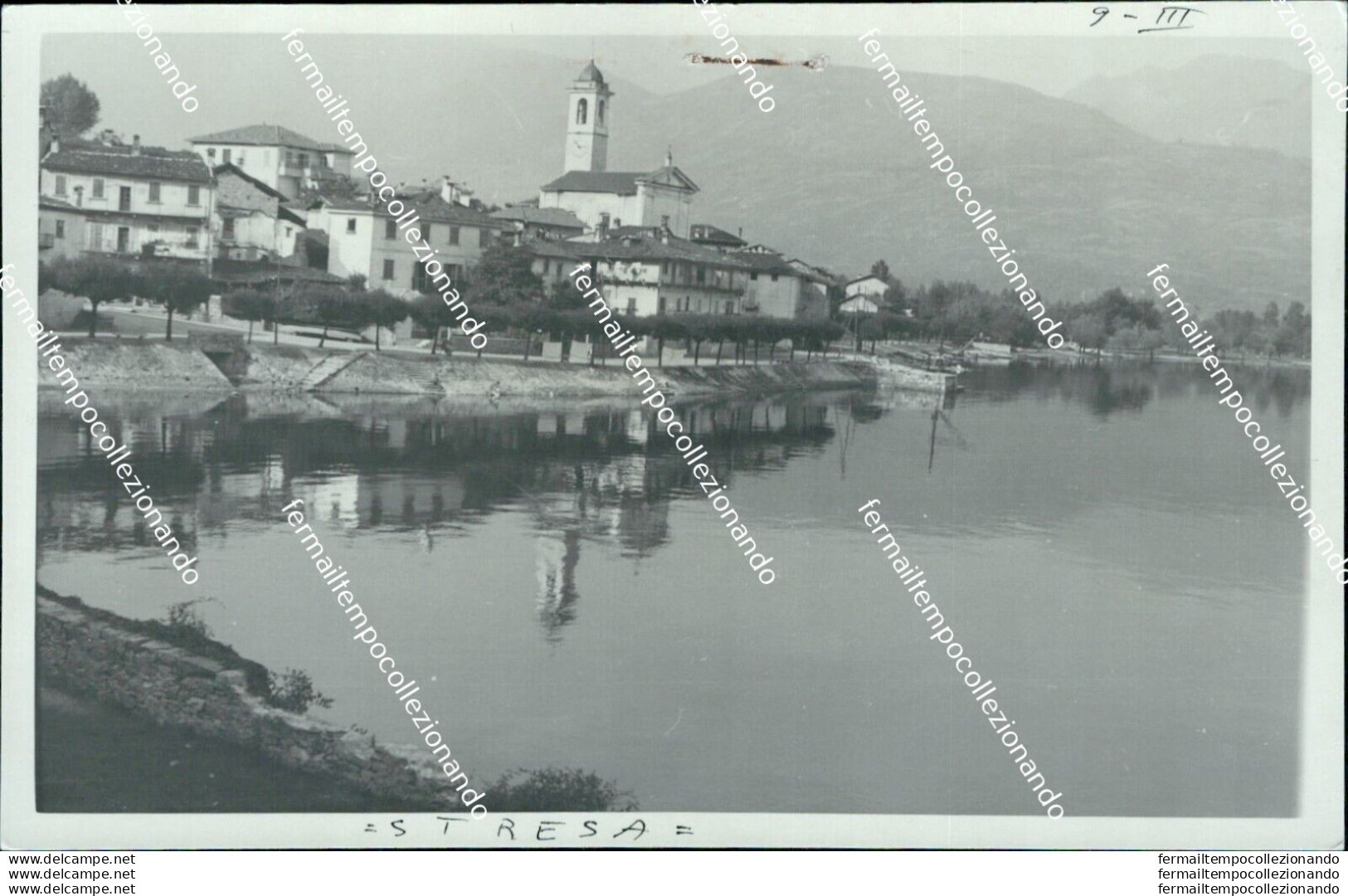 Ba400 Cartolina Fotografica Stresa Verbania Piemonte - Biella