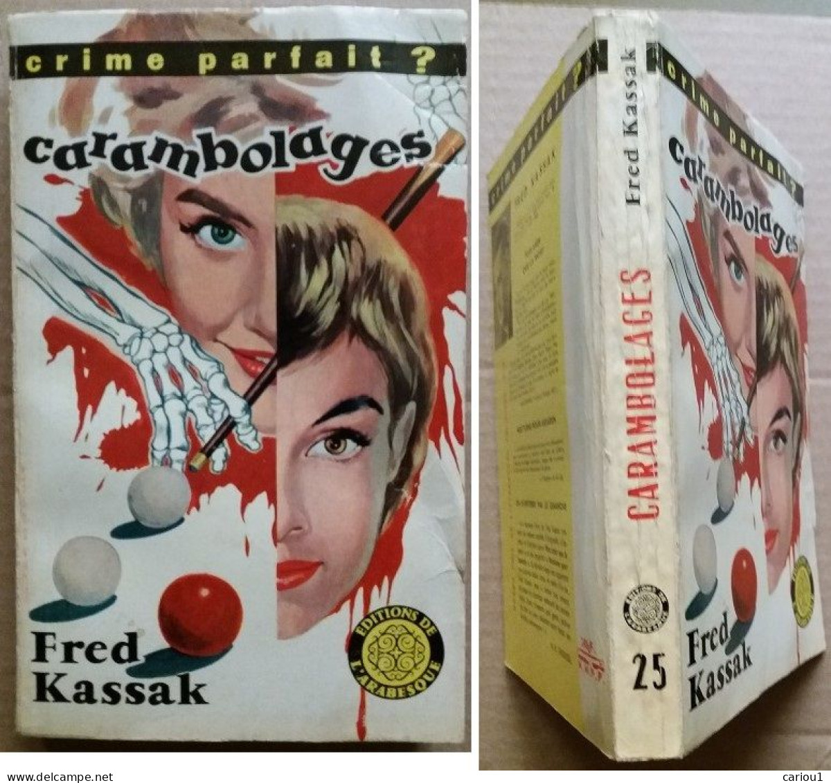 C1 Fred KASSAK - CARAMBOLAGES EO 1959 Arabesque JEF DE WULF Port Inclus France - Arabesque