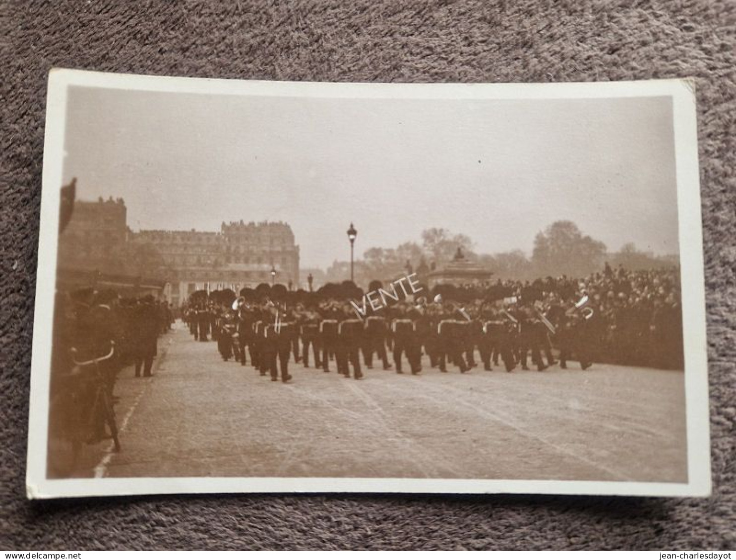 Carte Postale PARIS : Funérailles Maréchal Foch - Musique Goldstream Guards - Other & Unclassified