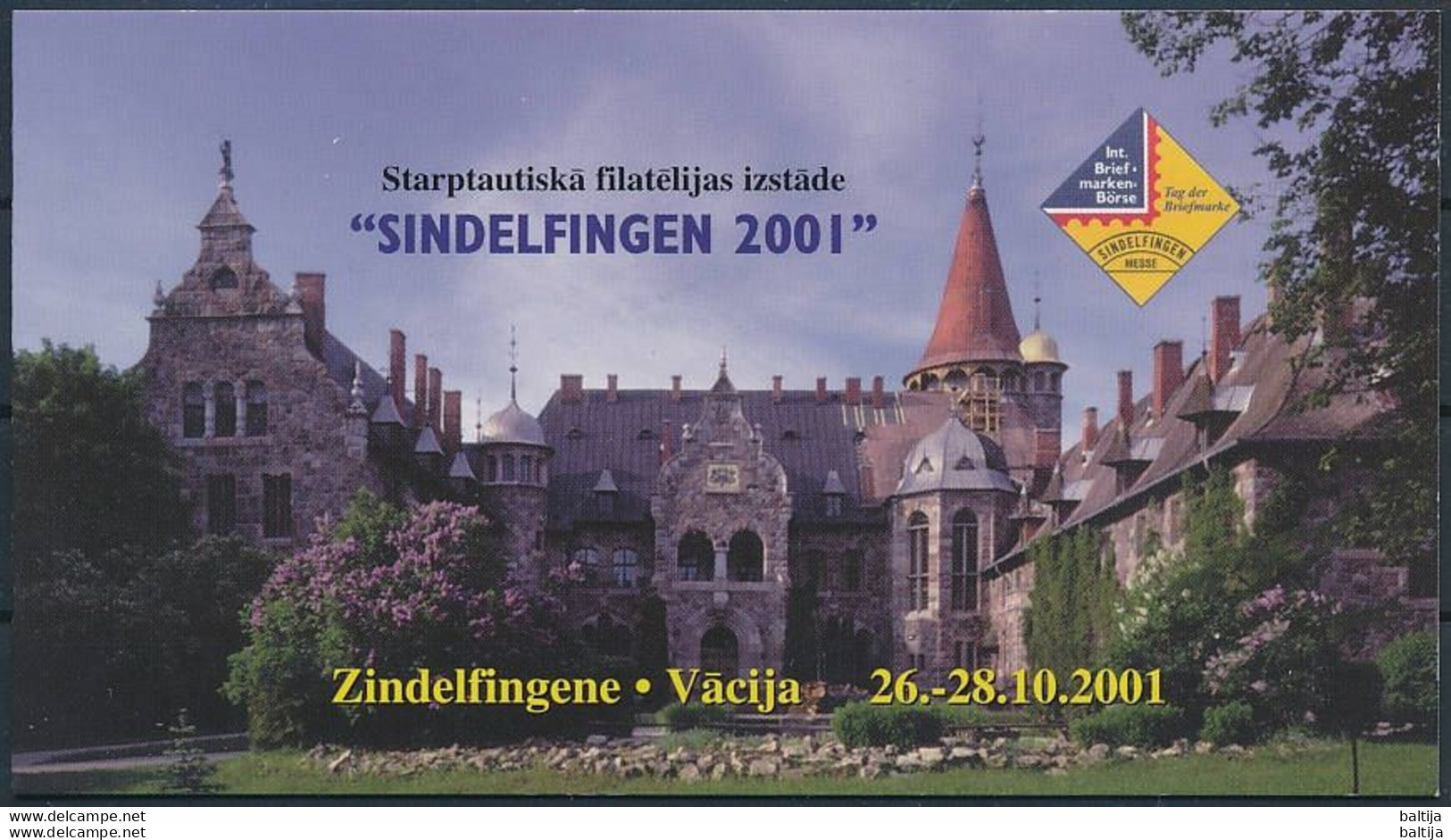 Latvia, Mi 555 ** MNH, Markenheft, Booklet / Cesvaine Palace / Sindelfingen Stamp Fair 2001 - Schlösser U. Burgen