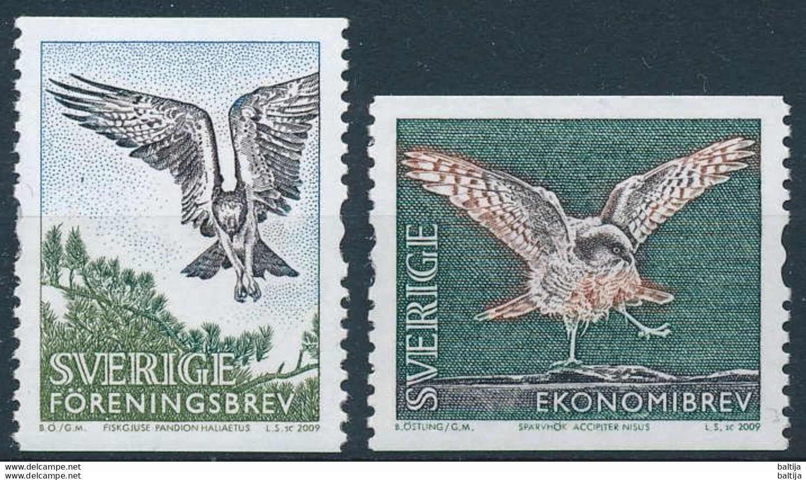 Mi 2698-99 ** MNH / Birds, Raptor, Osprey, Pandion Haliaetus, Hawk, Accipiter Nisus - Ongebruikt