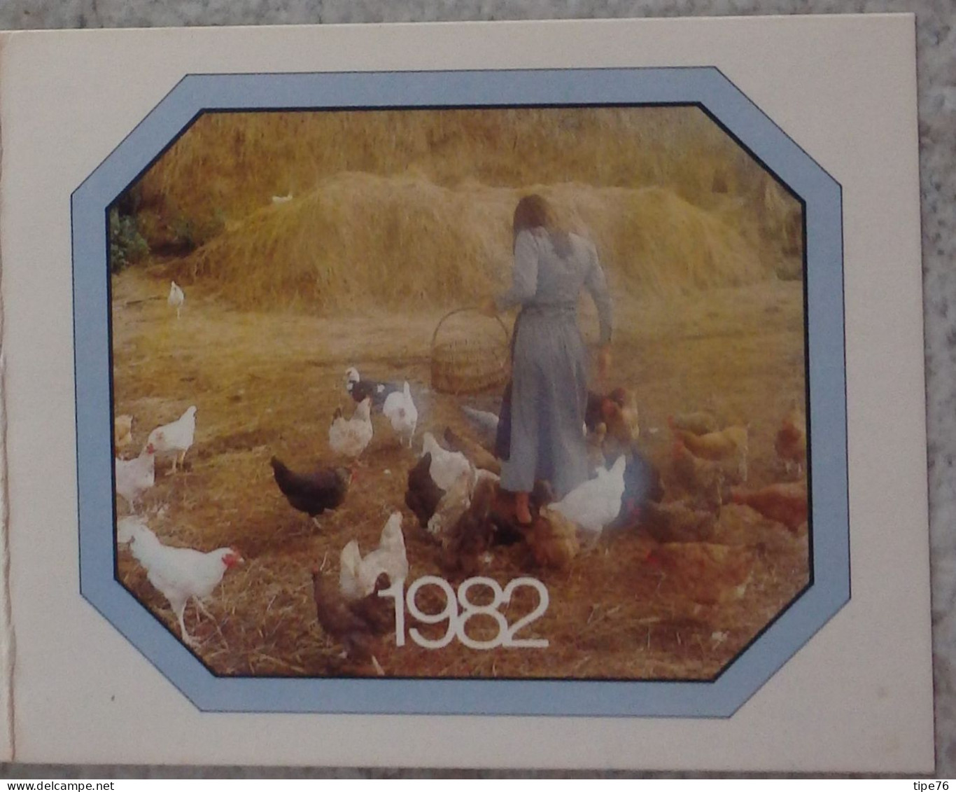 Petit Calendrier De Poche 1982  Poules Basse Cour - Rue Saint Jacques Le Mans Sarthe - Tamaño Pequeño : 1981-90