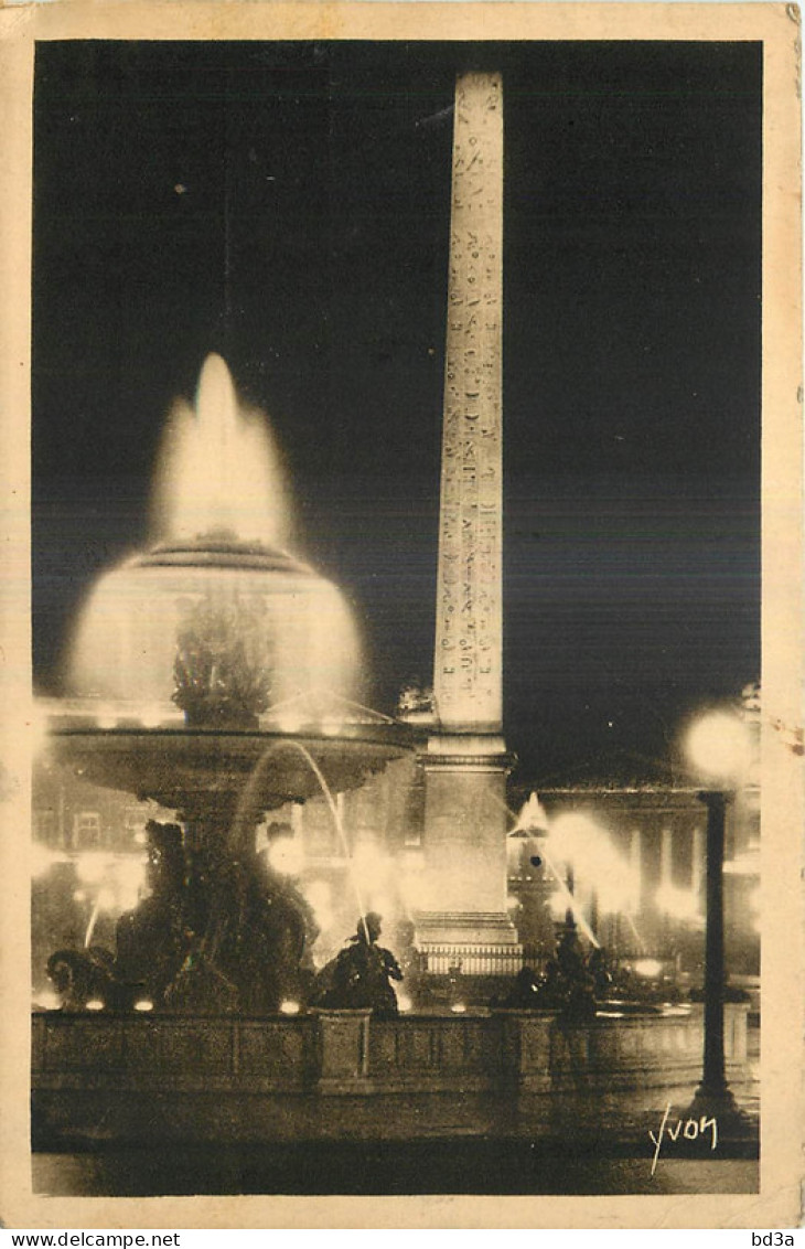 75 - PARIS - L'OBELISQUE - NOCTURNE DE PARIS - Paris By Night