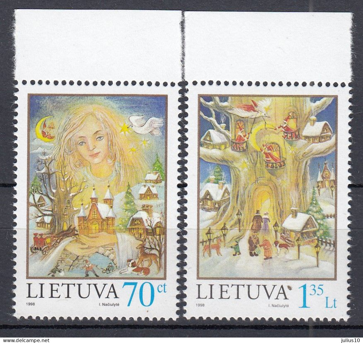 LITHUANIA 1998 Christmas MNH(**) Mi 680-681 #Lt1091 - Lithuania