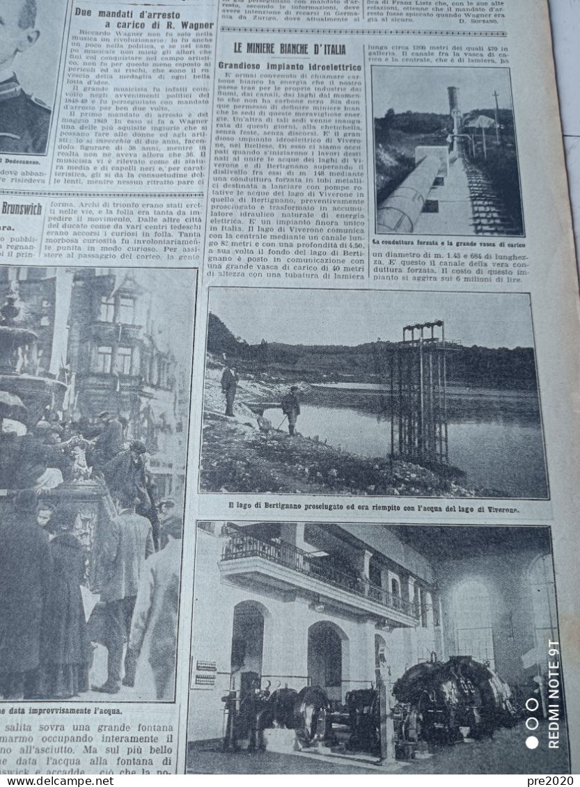 LA DOMENICA DEL CORRIERE 1913 ALTARE VIVERONE CAGLIARI TAVERNA CATANZARO - Other & Unclassified