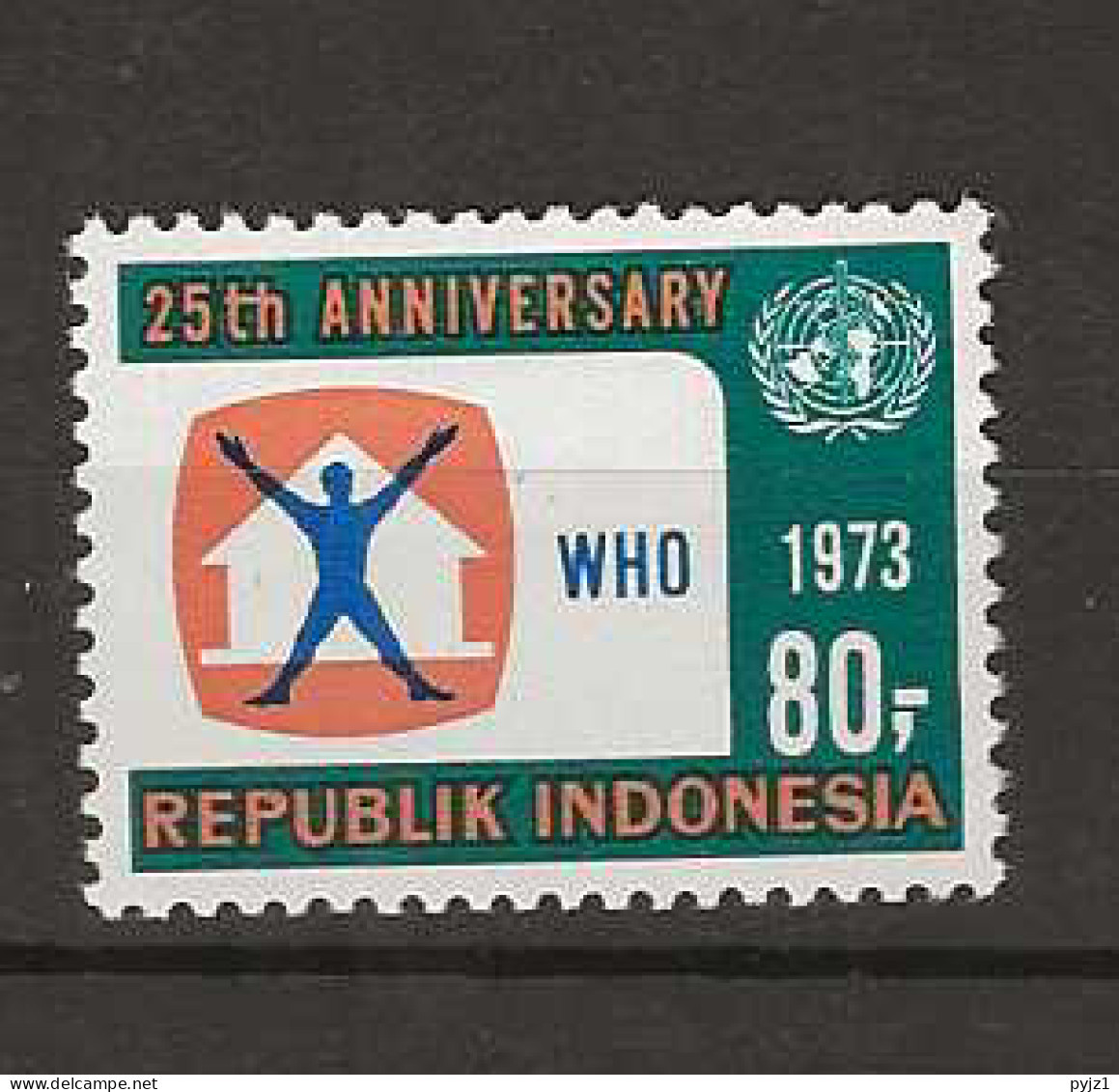 1973 MNH Indonesia Mi 729  Postfris** - Indonesia