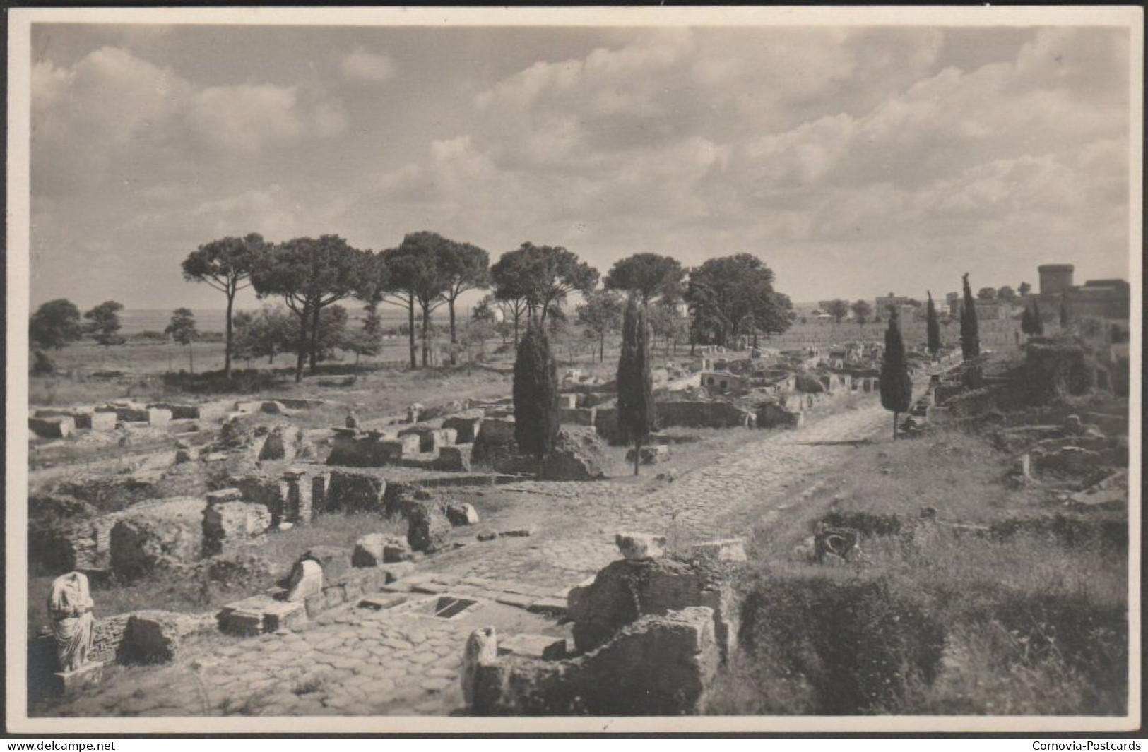 Tombe Presso Porta Romana, Ostia, C.1930 - Grafia Foto Cartolina - Other & Unclassified