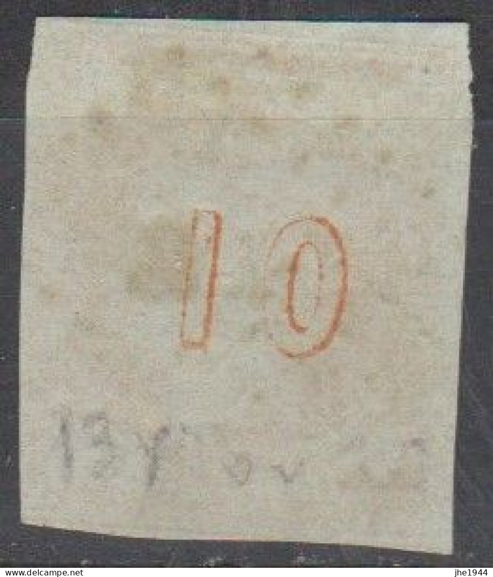 Grece N° 0013 Tête De Mercure Orange S Azuré 10 L Chiffre 10 Au Verso - Used Stamps