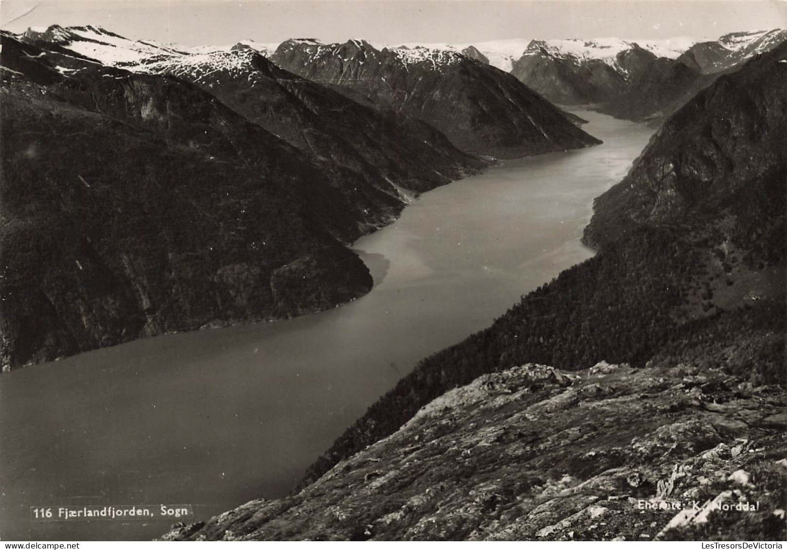 NORVEGE - Fjaerlandfjorden - Sogn - Vue D'ensemble - Carte Postale - Norwegen