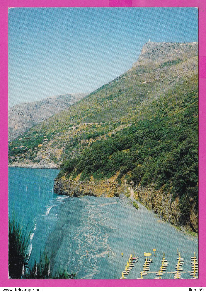 294046 / Italy - MARATEA Calaiannitti La Spiaggia Nera PC 1991 USED 600+600 L Children's Rights BUTTERFLY SUN - 1981-90: Poststempel