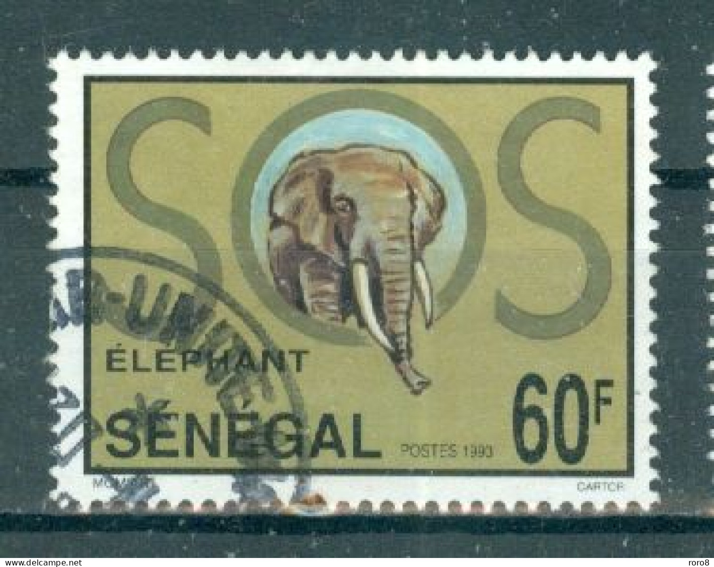 REPUBLIQUE DU SENEGAL - N°1058 Oblitéré - "S.O.S. Eléphants". - Other & Unclassified