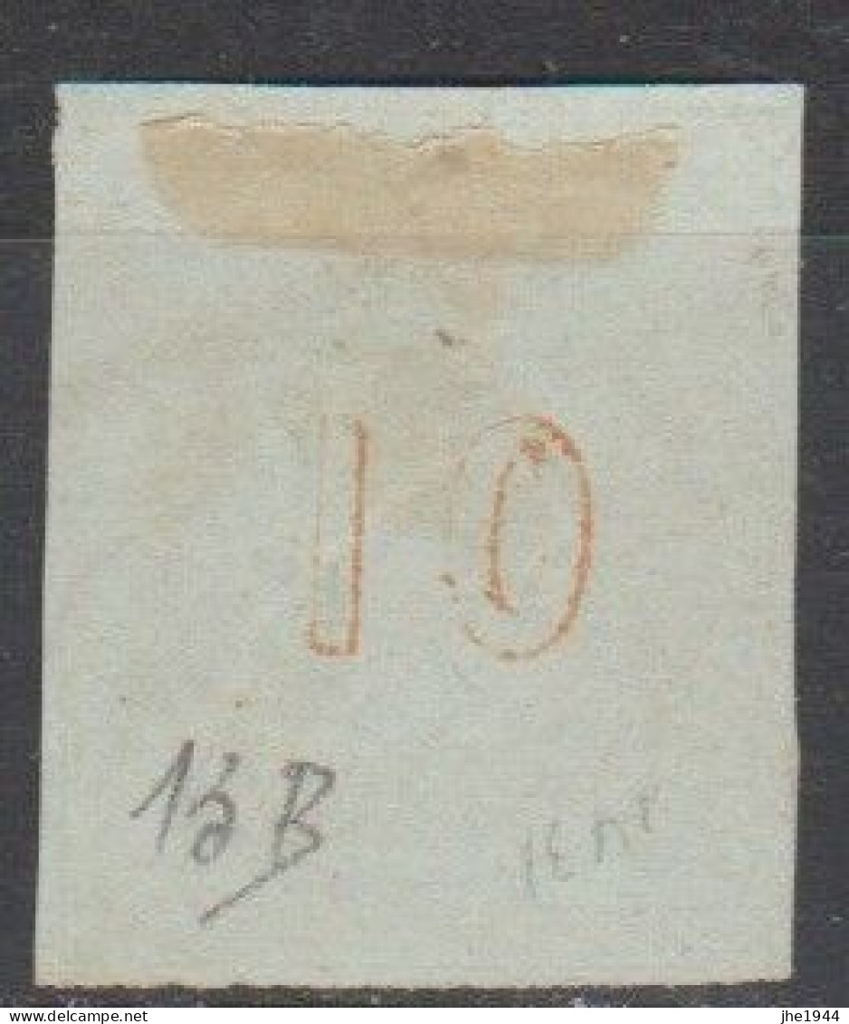 Grece N° 0013 B Tête De Mercure Orange S Azuré 10 L Chiffre 10 Au Verso - Used Stamps