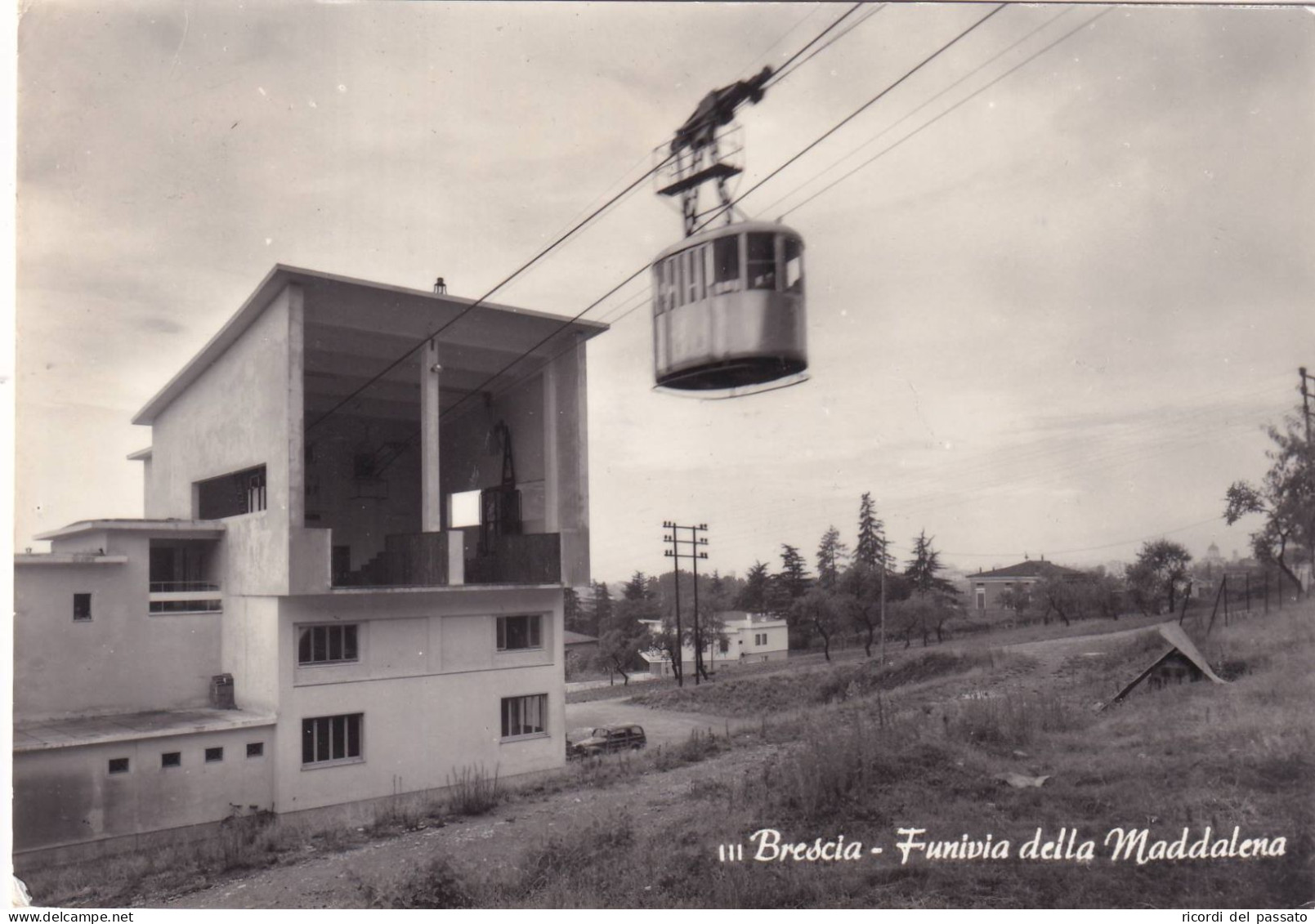 Cartolina Brescia - Funivia Della Maddalena - Brescia