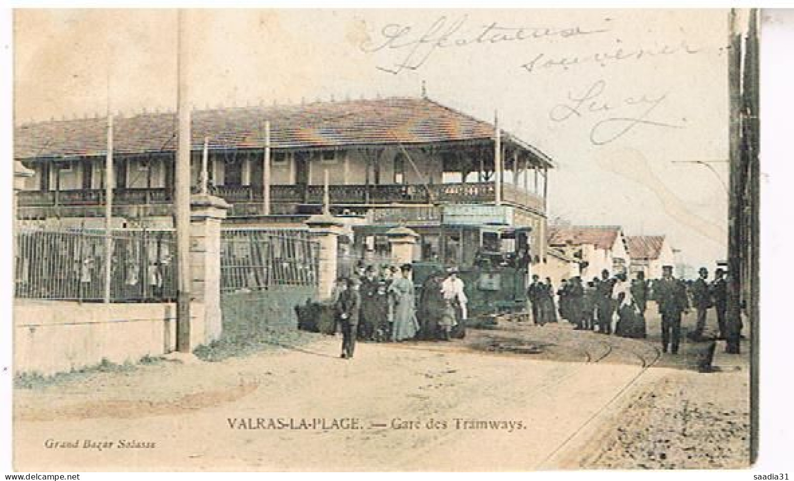 34  VALRAS  PLAGE CARE DES TRAMWAYS   1905 - Other & Unclassified