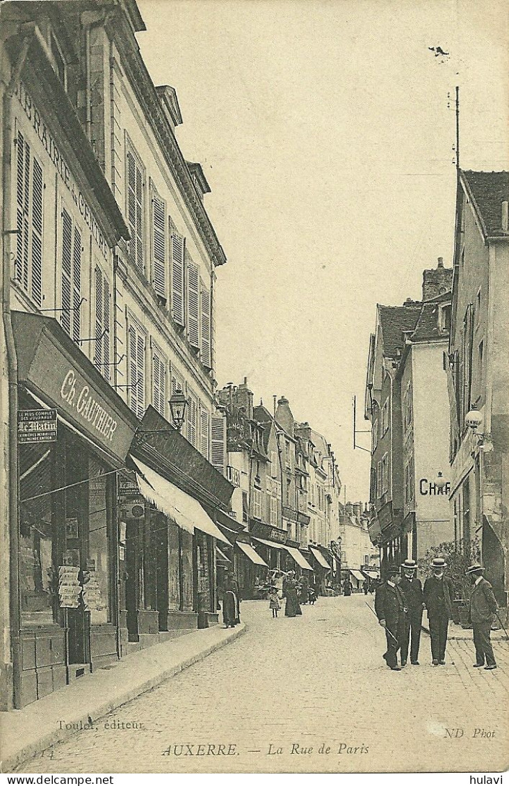 89  AUXERRE - LA RUE DE PARIS (ref 9256) - Auxerre