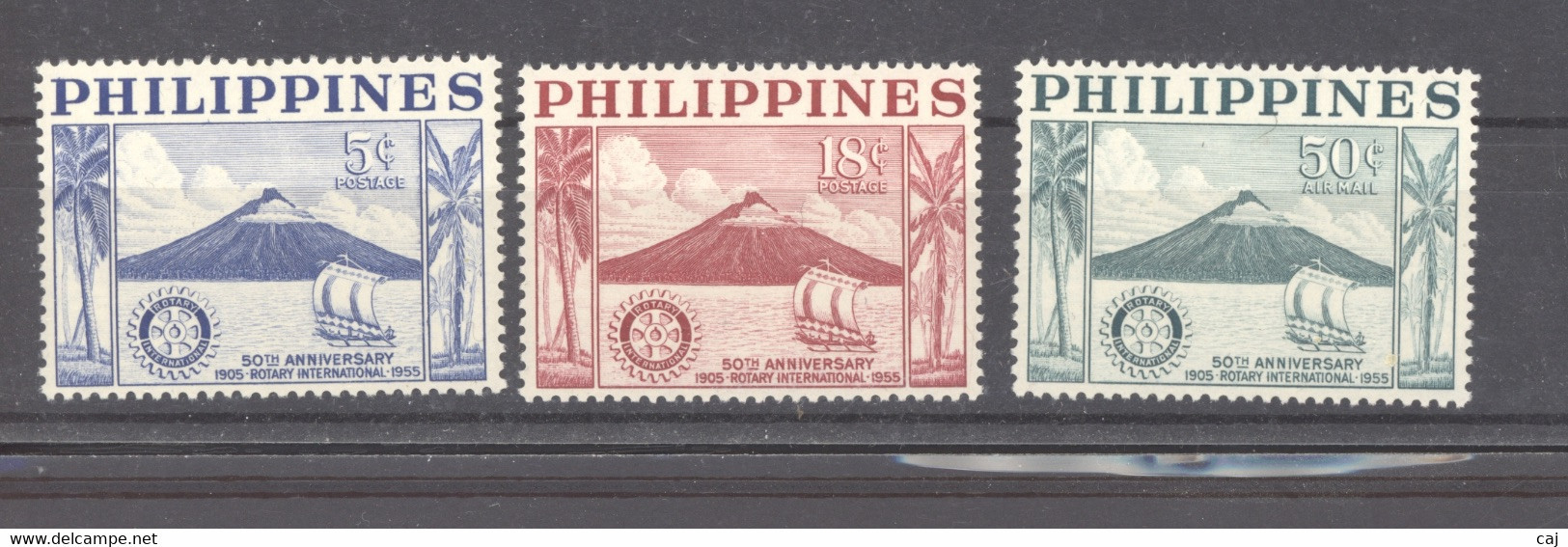 Philippines  :  Yv  430-31 + Av 50  **   Rotary - Philippines