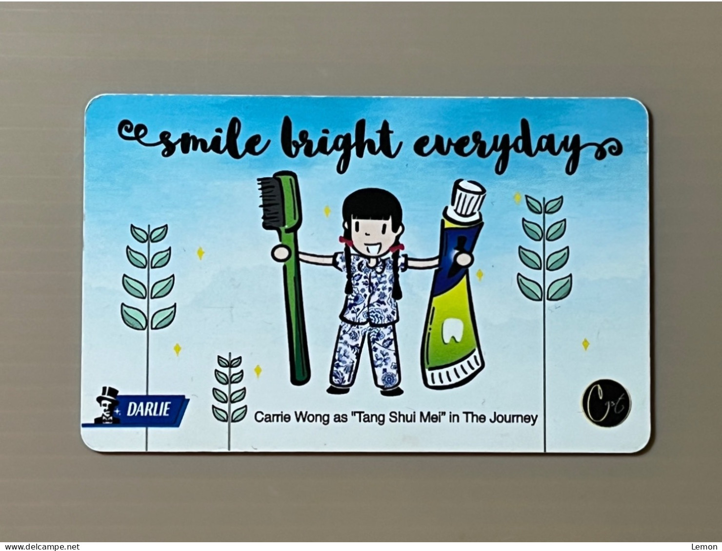 Singapore Nets Flashpay EZ Link Transport Metro Train Subway Card, DARLIE Toothpaste, Set Of 1 Used Card - Singapore