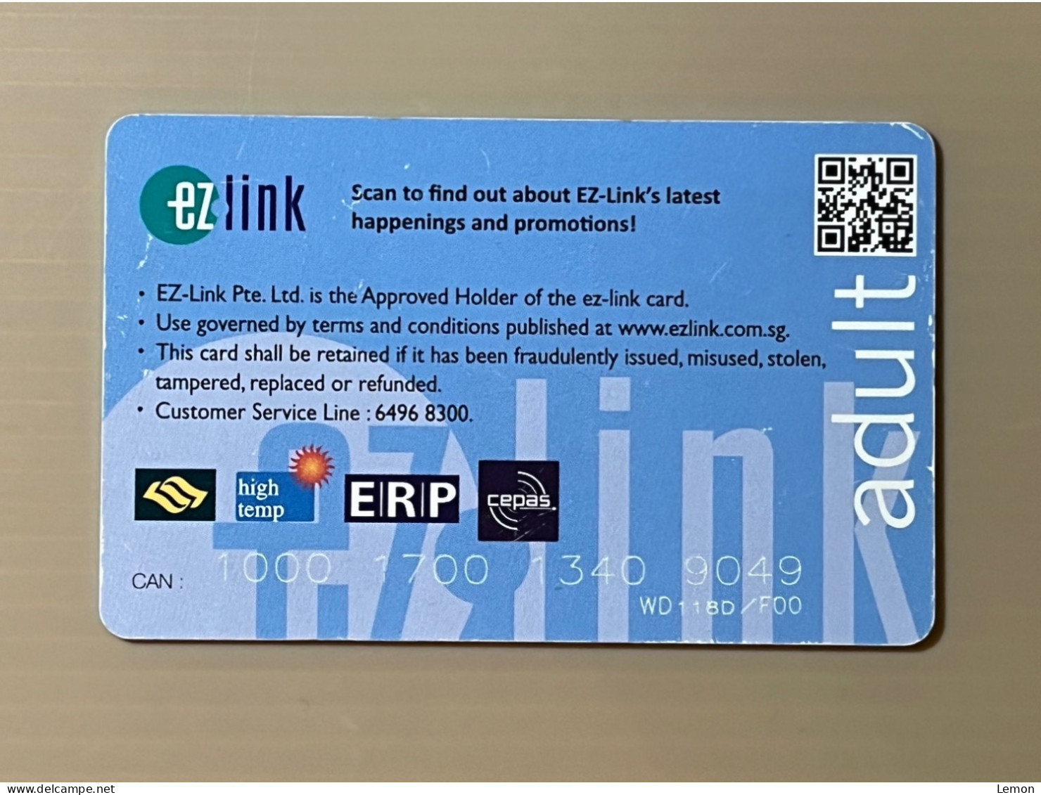 Singapore Nets Flashpay EZ Link Transport Metro Train Subway Card, DARLIE Toothpaste, Set Of 1 Used Card - Singapore