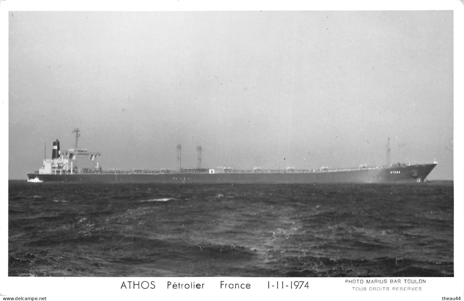 ¤¤  -  Le Bateau De Commerce " ATHOS "  -  Pétrolier , Cargo     -  ¤¤ - Petroliere