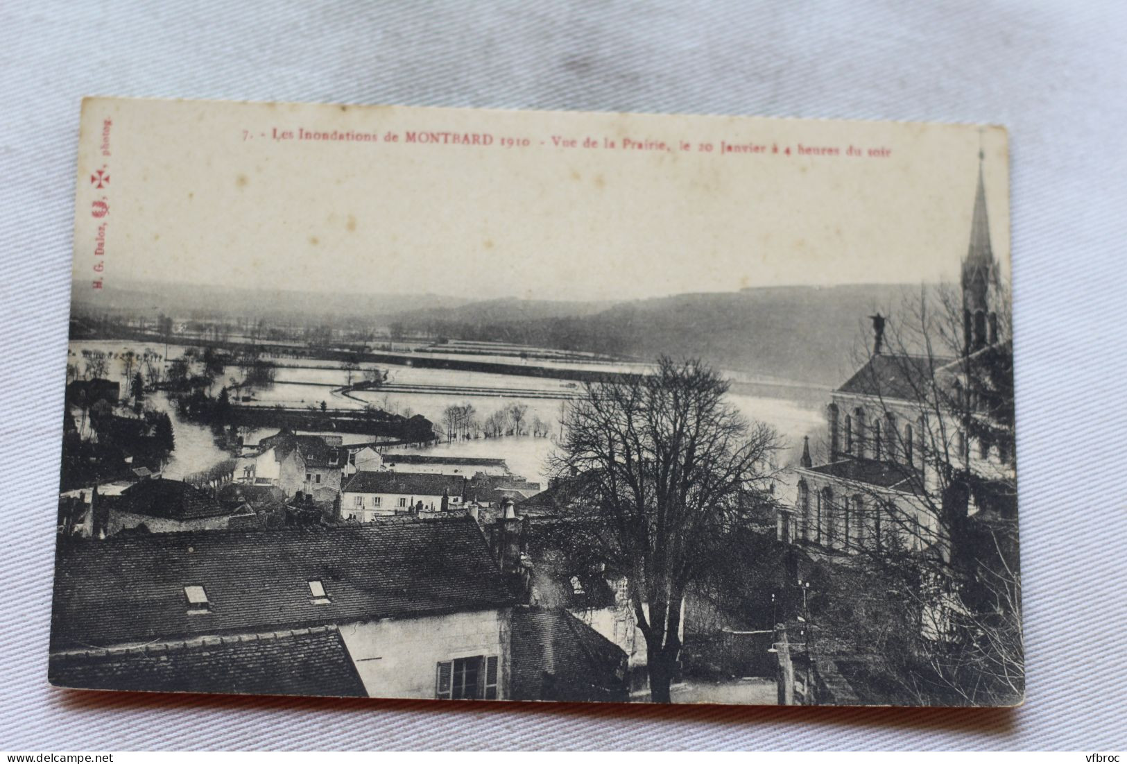 Les Inondations De Montbard, Vue De La Prairie, Cote D'Or 21 - Montbard