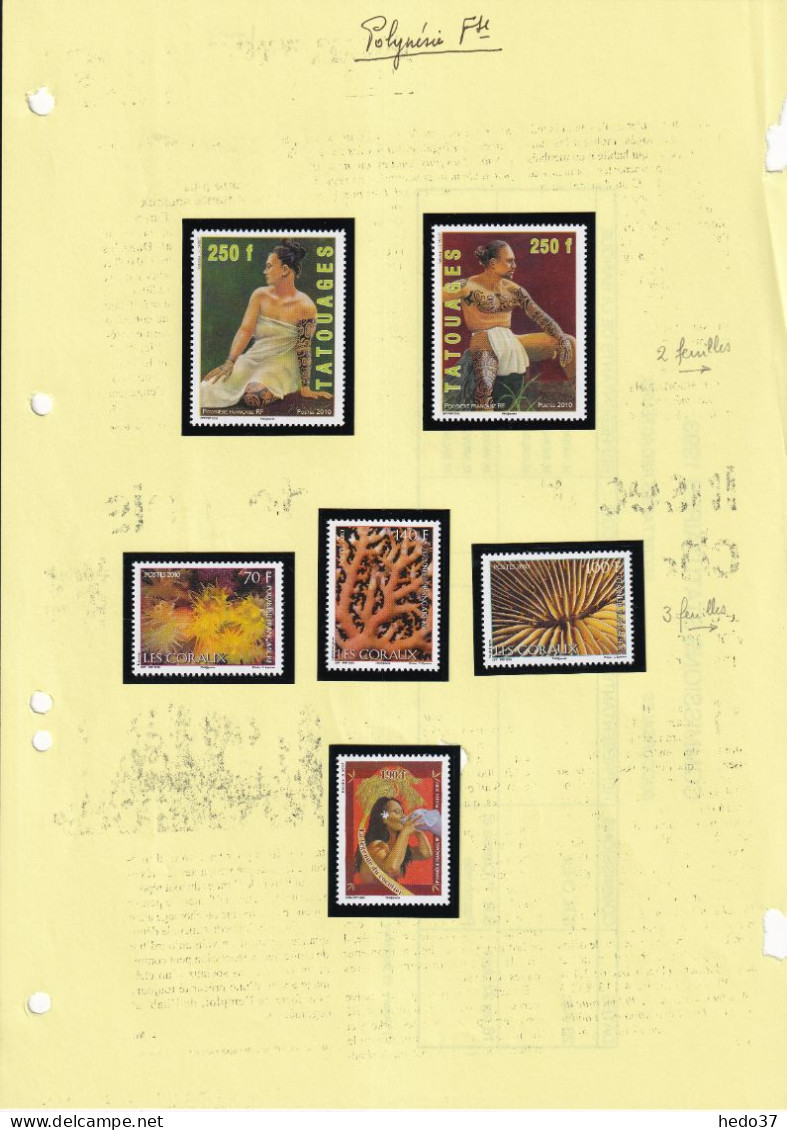 Polynésie - Collection 2001/2010 - Neufs ** sans charnière - - 30% sous faciale - TB