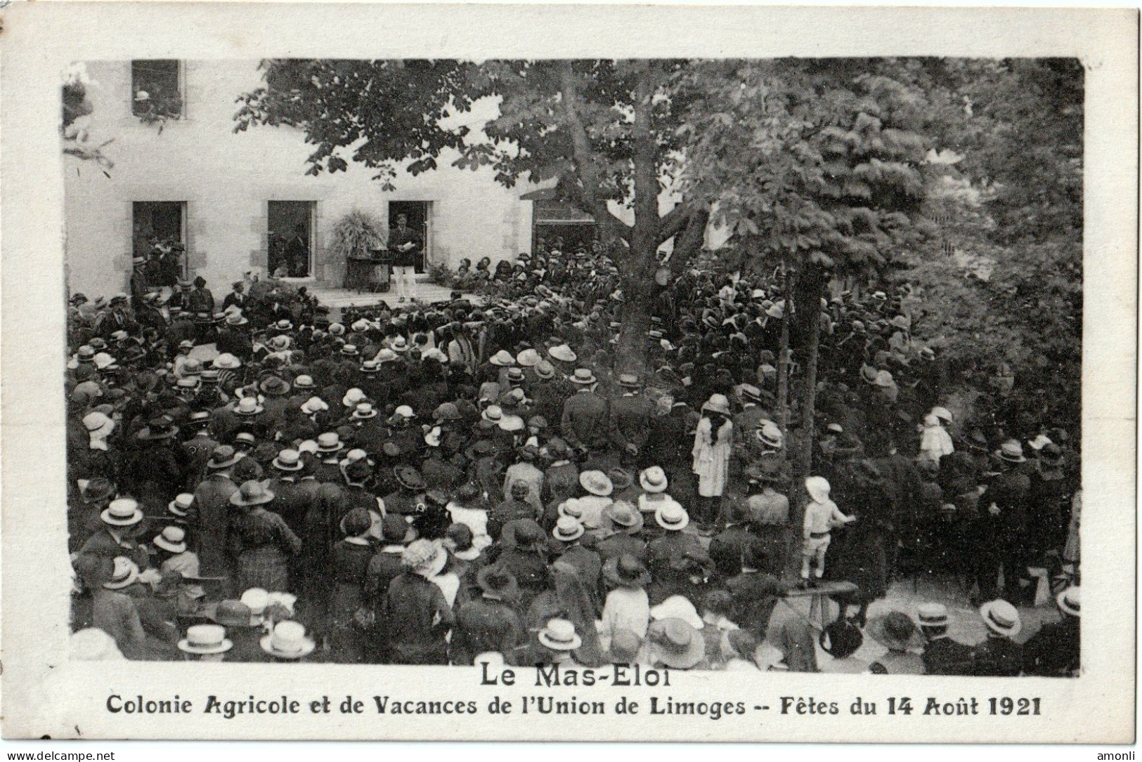 87. HAUTE-VIENNE - L'UNION. Colonie De Vacances Du MAS-ELOI. Fêtes Du 14 Août 1921. Le Discours. - Limoges