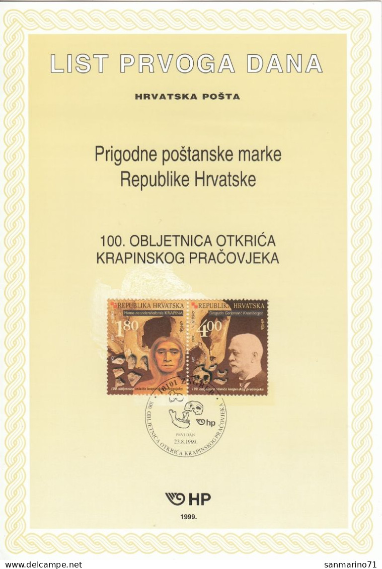 CROATIA First Day Panes 517-518 - Archeologia