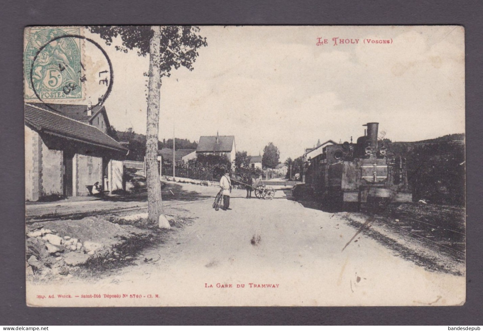 Le Tholy  Vosges  La Gare Du Tramway   ( Beau Plan Sur Train Tram 3900) - Autres & Non Classés