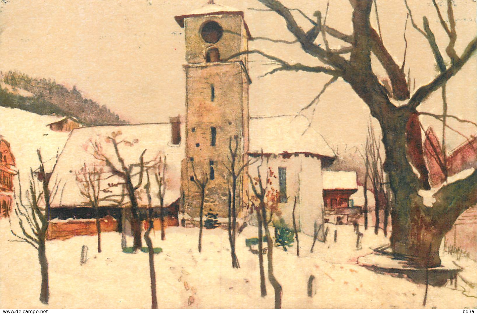 TABLEAU PEINTURE EGLISE - Malerei & Gemälde