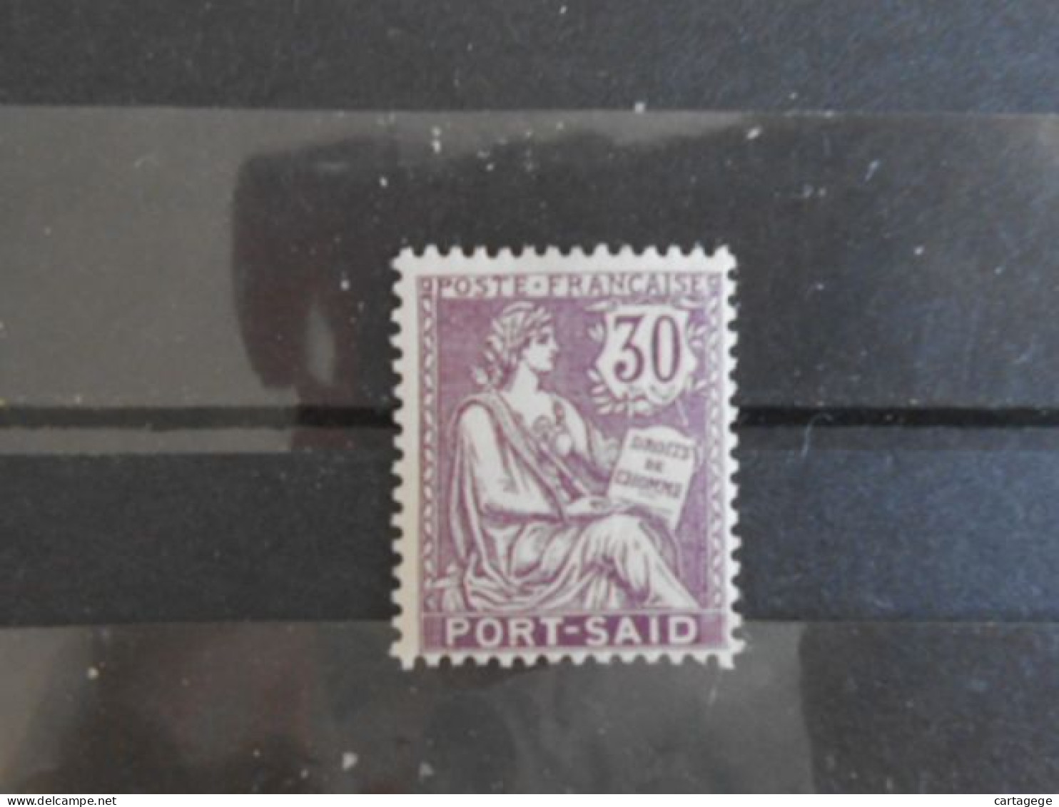 PORT-SAID YT 29 TYPE MOUCHON 30c. Violet* - Neufs