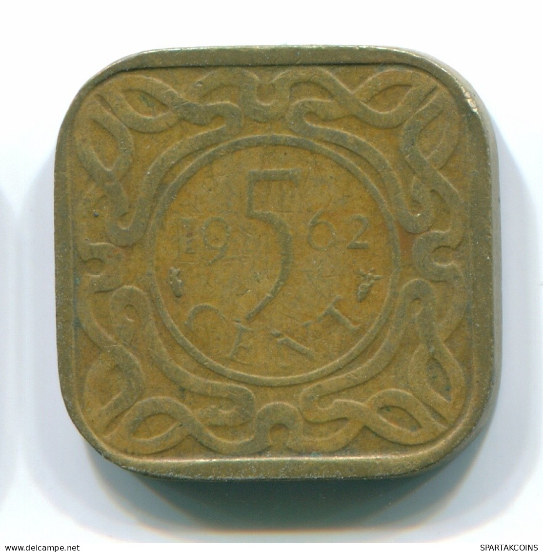 5 CENTS 1962 SURINAME Netherlands Nickel-Brass Colonial Coin #S12648.U.A - Surinam 1975 - ...