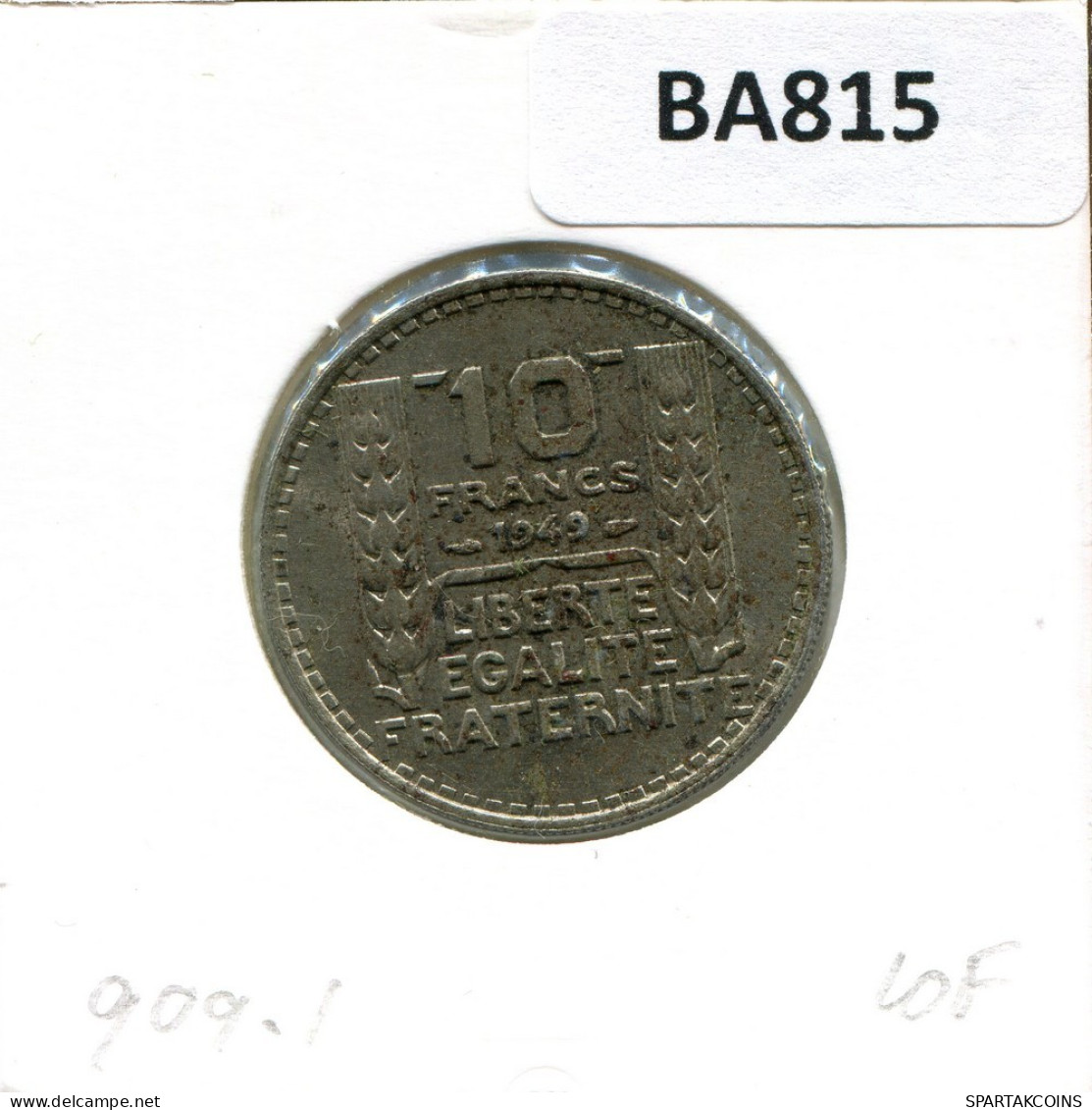 10 FRANCS 1949 FRANCE Pièce Française #BA815.F.A - 10 Francs