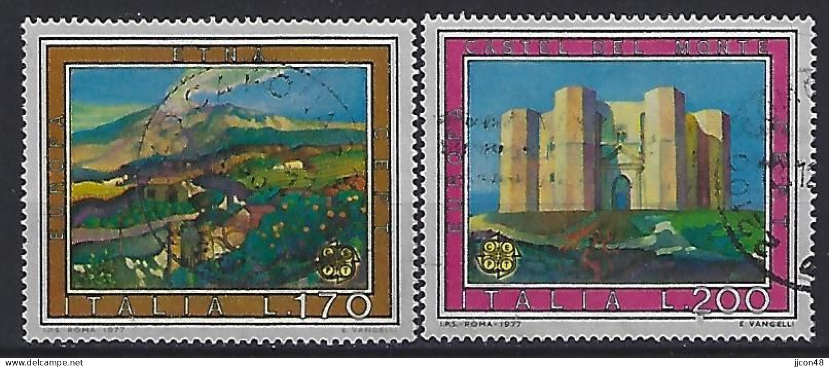 Italy 1977  Landschaften  (o) Mi.1567-1568 - 1971-80: Oblitérés